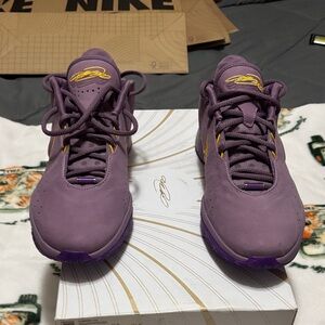 Nike Purple Sneakers with Yellow Details